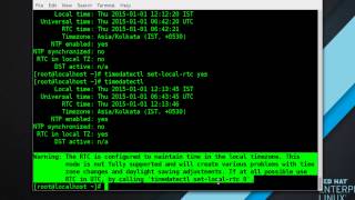 4. RHEL7 RHCSA/RHCE - Linux System Administration 2015 Configuring the Date and Time