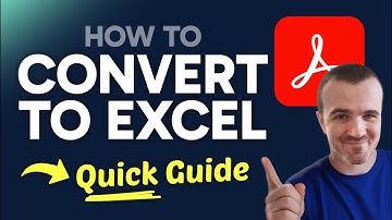 How to CONVERT PDF to Excel Using Adobe Reader (Step by Step) 2025
