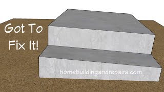 Watch This Video Before Raising Small Concrete Stairs To Make Them Level