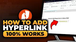 How To Add Hyperlink in Nitro PDF (𝟮𝟬𝟮𝟲) | 100% WORKS | NO Yapping, To The Point! | FAST & EASY