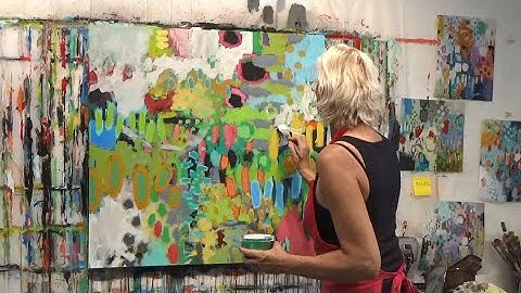 Abstract Expressionism | Abstract Field of Flowers | Betty Franks