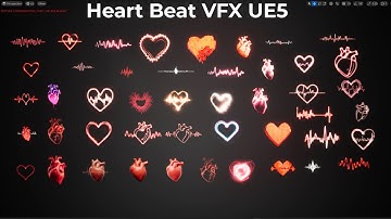 Heart Beat VFX Pack – Unreal Engine 5 | Medical, Pixel, Neon & Glow Effects
