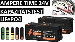 Ampere Time Kapazitätstest 2x 24V 100Ah LiFePO4. Teil 2 Auswertung