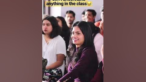 When you don’t understand anything in the class, simply nod