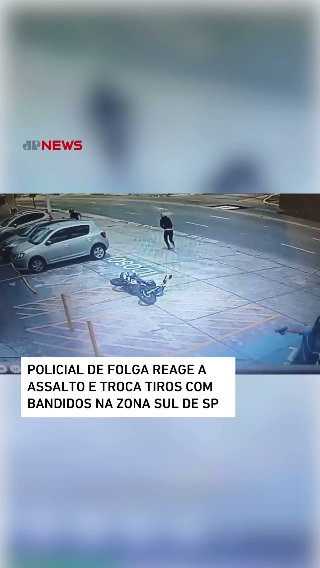 Policial de folga reage a assalto e troca tiros com bandidos na zona sul de SP #shorts