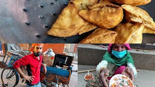 Cycle Pe Samosa And Moth Kachori Wala | Indian  Street Food