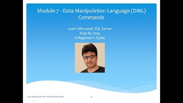 Module 7.1 - DML Commands | Insert Update Delete Commands