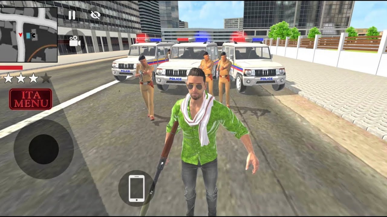Car bike game*Franklin ordered an Indian police car and creta in the game 🎮 With bus
