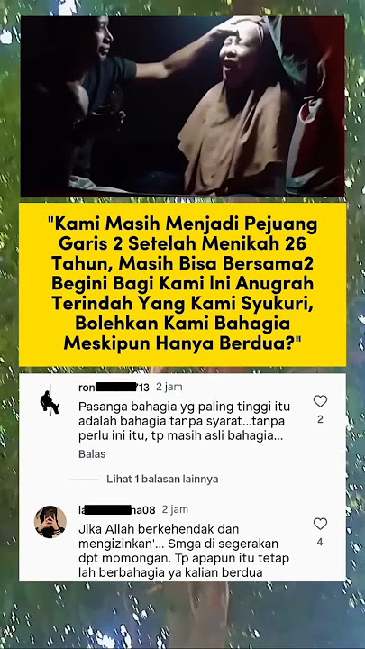 Meski sudah 26tahun menikah, pasangan ini masih menjadi pejuang garis 2‼️ #shortsviral #viralvideo