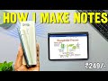 How I Make Notes Using Capacitive Stylus | Full Review &amp; Real Writing Demo #styluspen