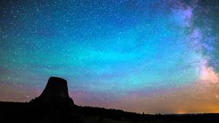 Devil's Tower Milky Way timelapse sequence