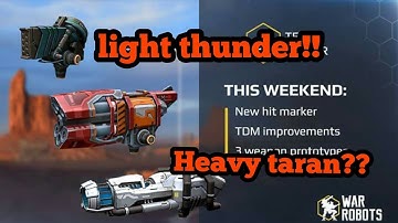 Heavy taran weapon!!!  War robots 3.5.0(341) Test server gameplay