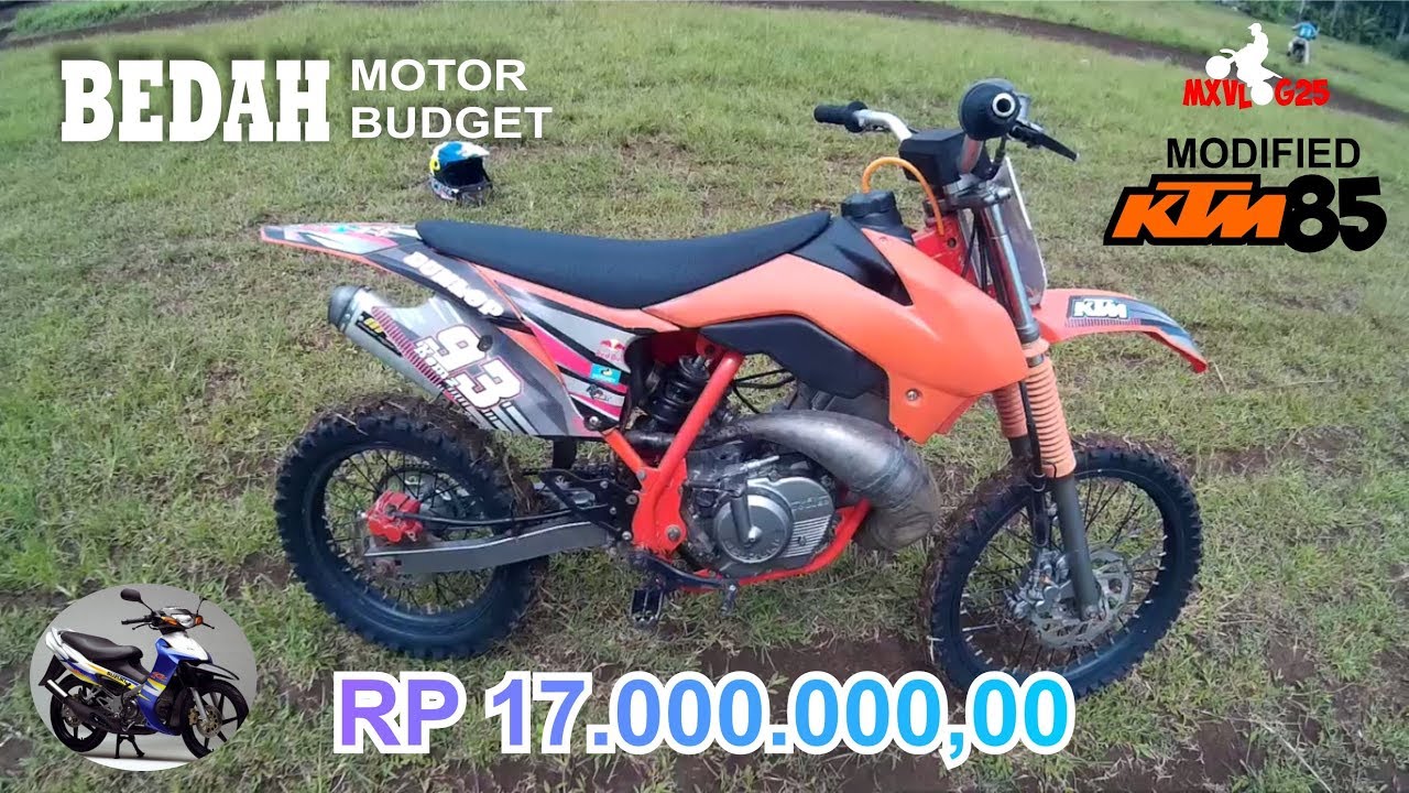 Bedah Motor SATRIA 2 STROKE MODIF KTM 85 2017 HARGA 7JT YouTube