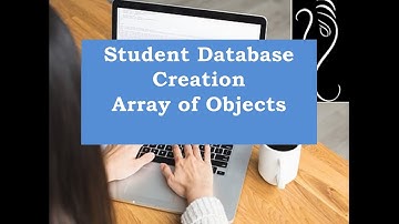 Program for Array of Objects in C++ for Student Information.