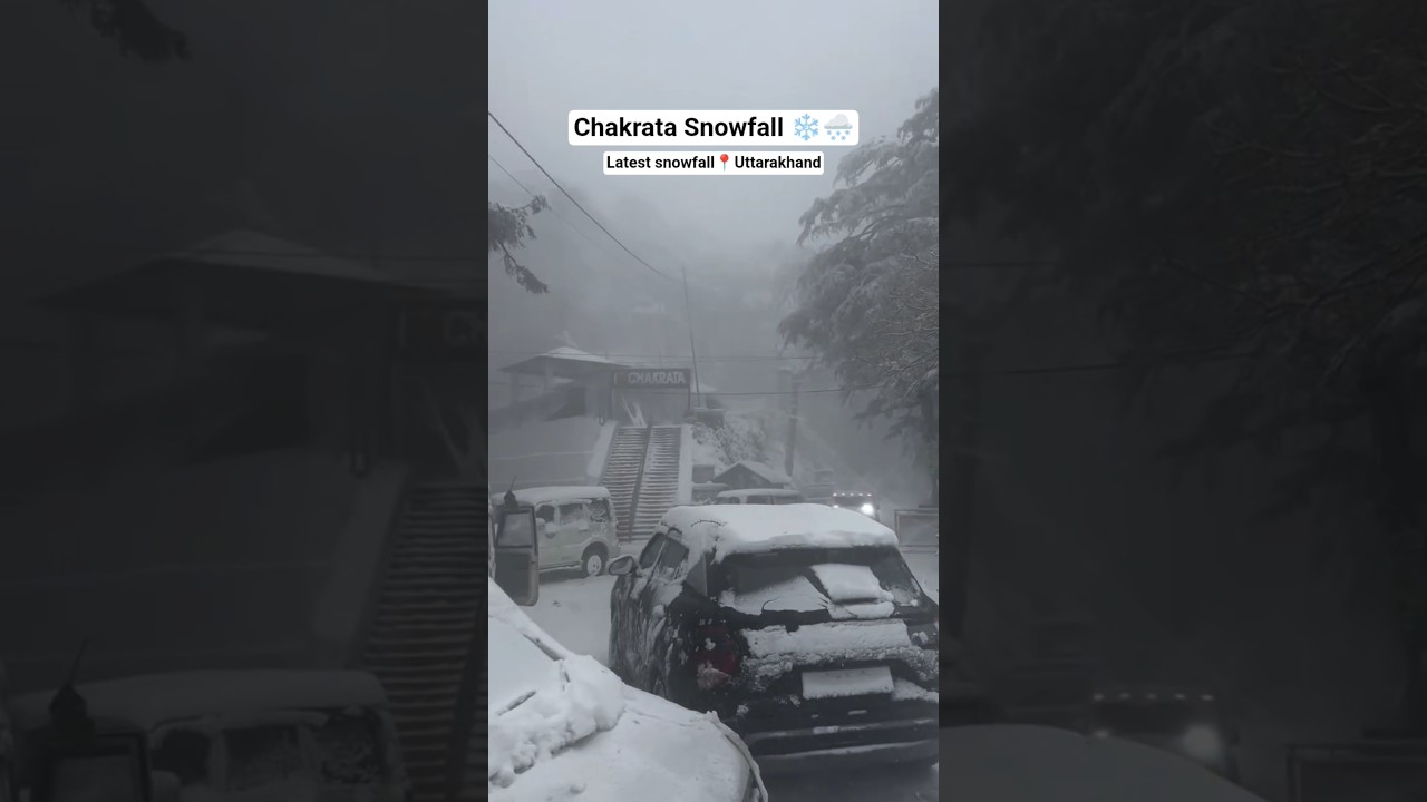 Chakrata Latest heavy snowfall 23 jan 2026 😮😍👆 