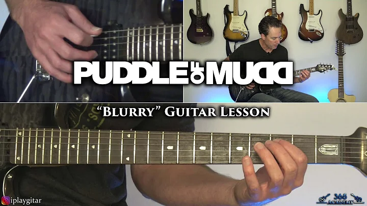 Lernen Sie das Gitarrenriff von Puddle of Mudds Song 'Blurry' Schritt für Schritt