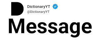 Message Synonyms | Thesaurus | Common words 