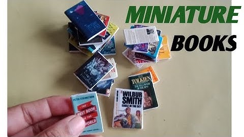 how to make miniature books                 minutes for crafts