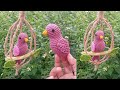 Part-1 DIY Crochet Decoration - Crochet Bird || Amigurumi Burung Kenari dalam Sangkar