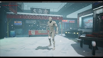 Cyberpunk Ghetto Street UE4 Scene TEST