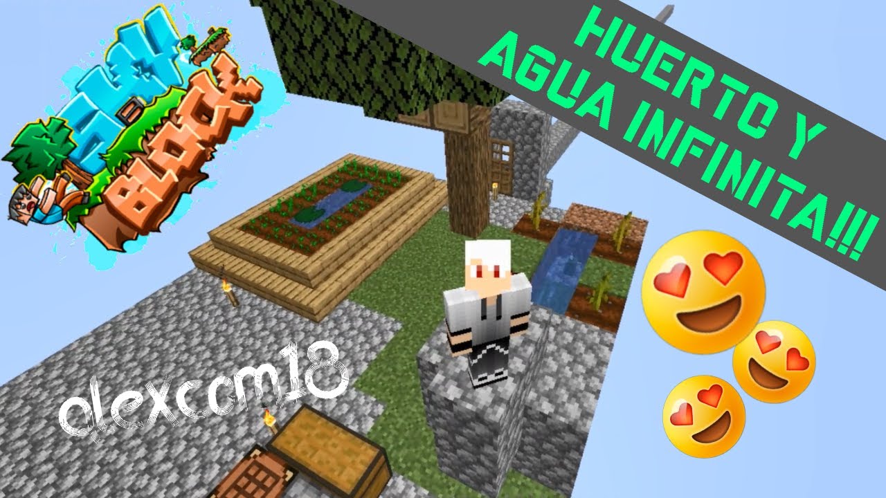 Como Hacer Agua Infinita En Minecraft Skyblock