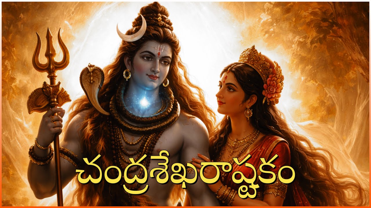 చంద్రశేఖరాష్టకం | Chandrashekhara Ashtakam | Lord Shiva Powerful Stotram |Telugu Sanskrit Devotional