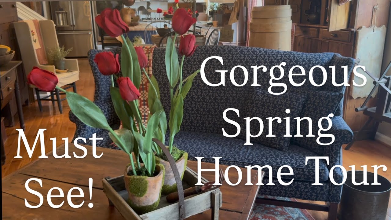 Gorgeous Home Tour Colonial/Primitive Antiques~Decorated Beautifully!