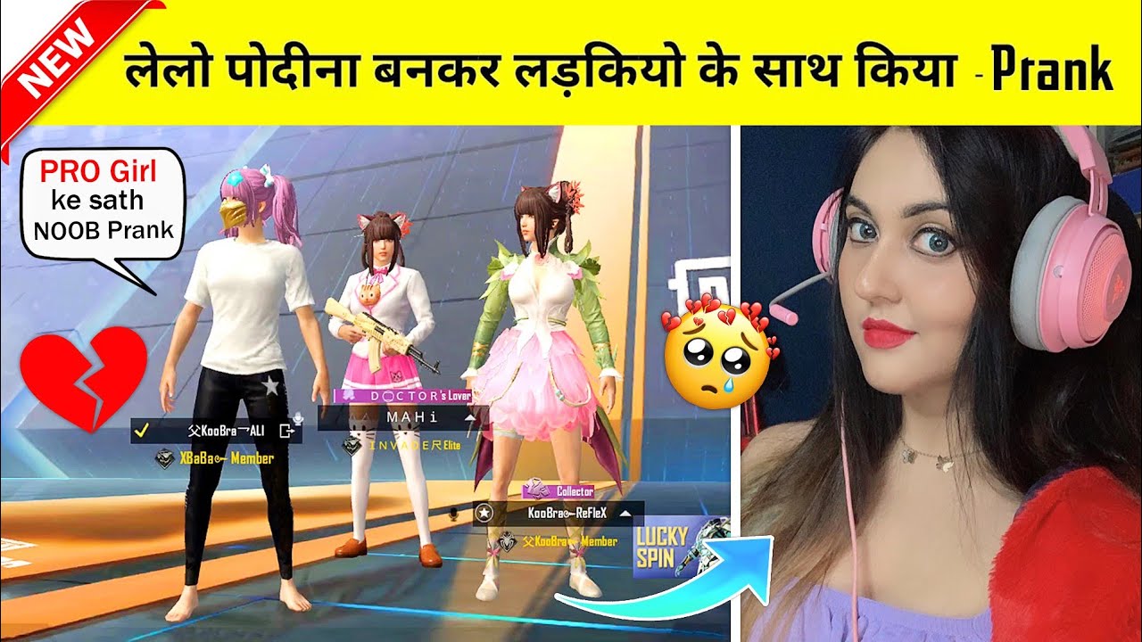 A PRO Girl Gamer Call Me Noob in Pubg Lite Funny Prank🔥20 Kill Challenge Funny Noob Prank With Girl