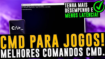 MELHORES COMANDOS CMD PARA MELHORAR O DESEMPENHO NOS JOGOS ! OTIMIZAÇÃO WINDOWS PARA MAIS FPS !