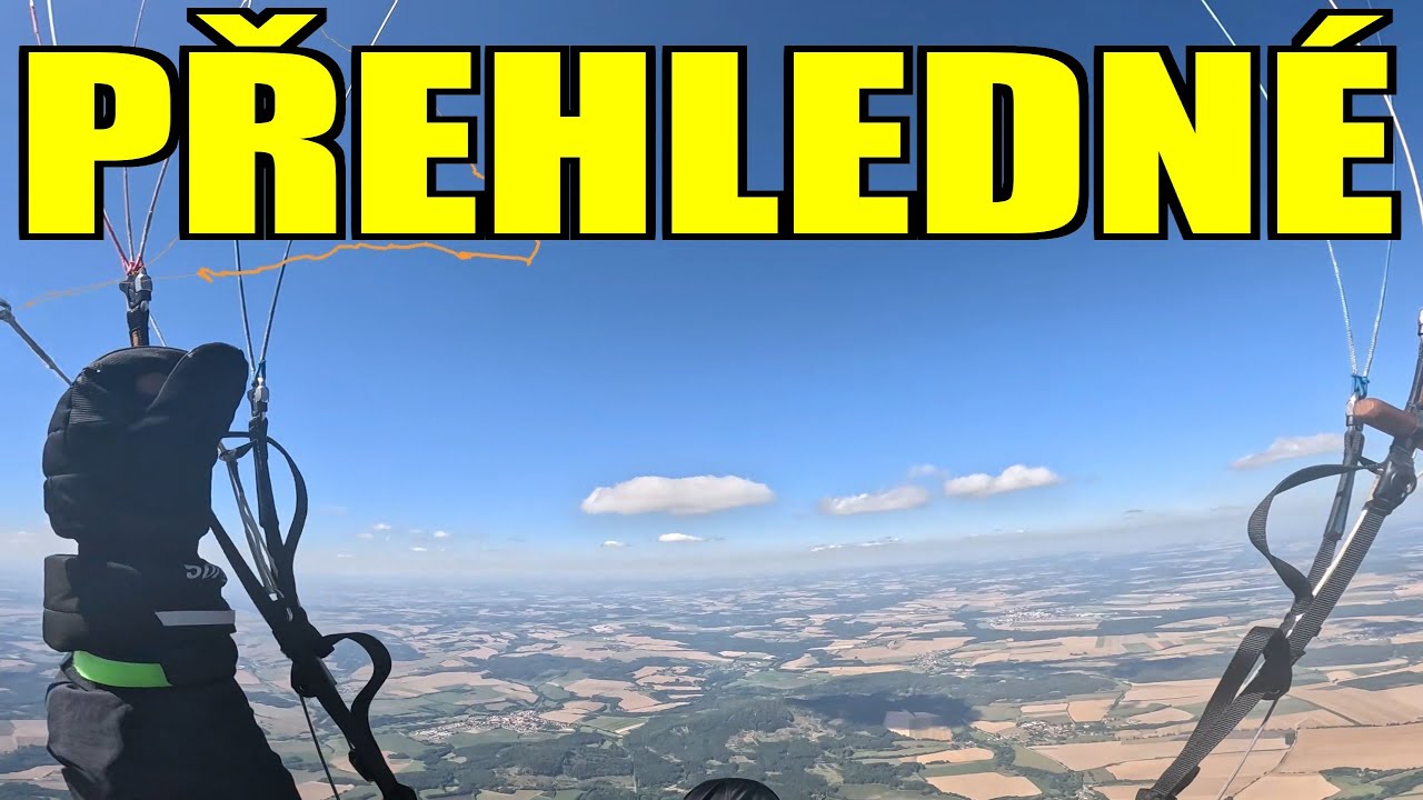 Paragliding Všechov - 122 km FAI trojúhelník na přehledné obloze (19.8.2025)
