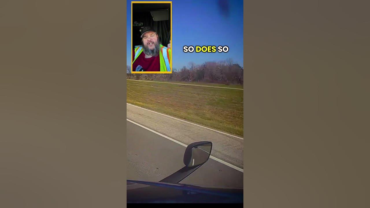 This is EXACTLY why Truck Drivers don't let you on the interstate! #trucks #trucker #truckerlife