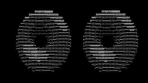 3D spinning ASCII donut