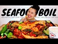 KING CRAB LEGS + SHRIMP + MUSSELS + CRAWFISH MUKBANG 먹방 EATING SHOW (THE BOILING CRAB SEAFOOD BOIL)