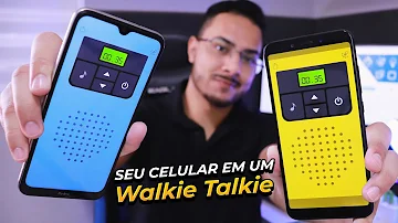 Como utilizar o celular como Walkie-talkie?