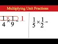💯🤯 Multiplying Unit Fractions #shorts #unit #fraction #multiply #like #maths #multiplyingfractions