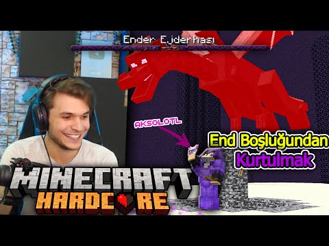 AKSOLOTL'LA Dragon Kestim! (Kanat ve Shulker Taktikleri)| Minecraft Hardcore #10