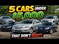 5 CARS UNDER $5,000 THAT DON'T RUST!