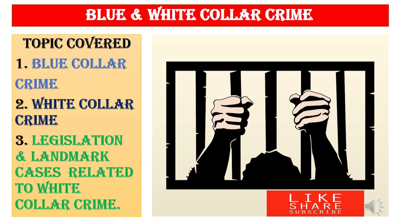 Blue Collar Crime | Collar | Criminology Classification of Crime | - YouTube