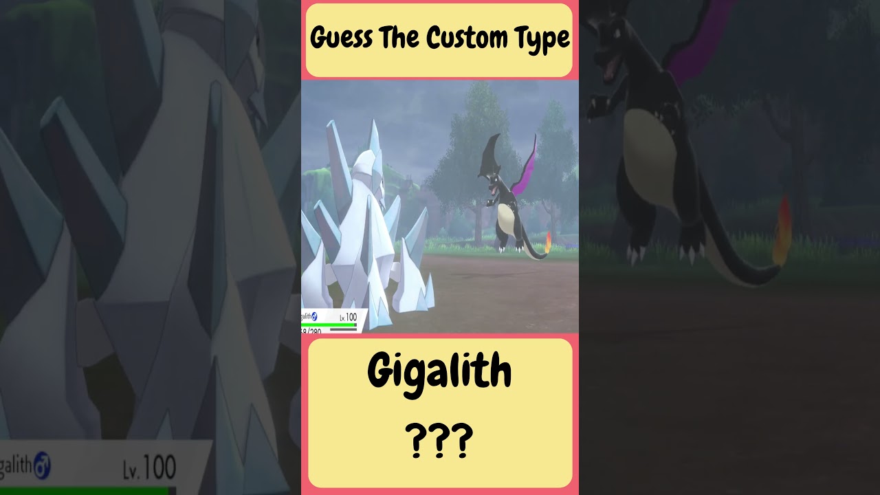 Can You Guess The Custom Pokemon's Type? | Gigalith 