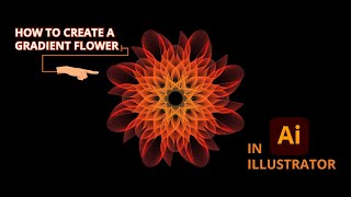 How To Create A Gradient Flower In Illustrator #adobeillustrator #gradient #blendtutorial #tutorial