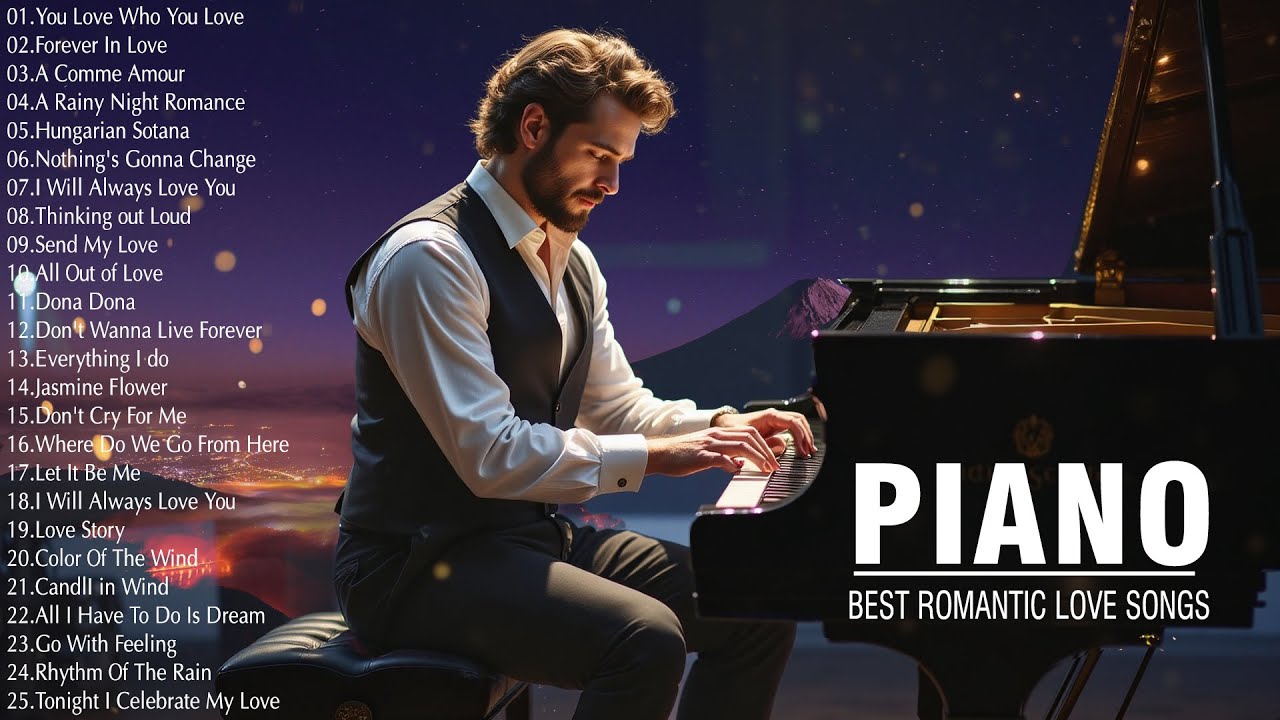Greatest 200 Relaxing Piano Instrumental Love Songs Playlist - Best Beautiful Love Songs Melodies
