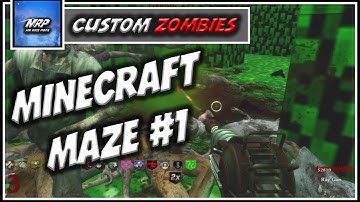 WAW Custom Zombies | Minecraft Maze Part1
