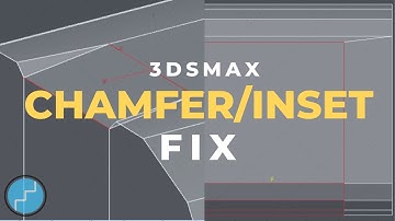 Uneven Chamfer/Inset Fix | 3DSMax Tutorial | AmirMDEV