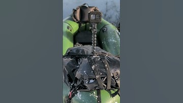 Packrafting on a snowy river. Full video available #packrafting #bushcraft #bushraft #outdoor