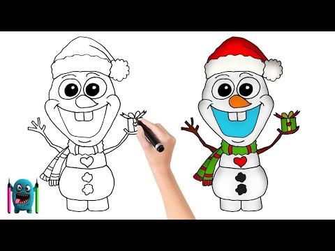 Karlar Ülkesi Olaf Çizimi How to Draw Frozen