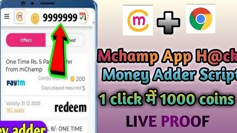 MChamp App Money Adder