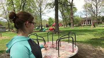 Angular Momentum on a merry go round.