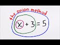 Understanding the Onion Method for Solving Equations