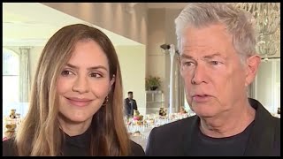 Katharine McPhee Foster &amp; David Foster - Golden Heart Luncheon @ WPBF 25 News (30 January 2023)