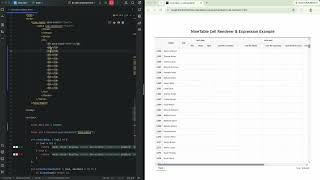 Pure HTML Table Cell Binding & Text Alignment | NineTable (1M Rows)